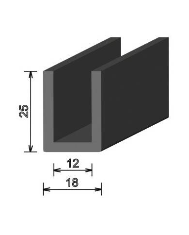 #sfgasdfhsdgn59634 Gumový EPDM U - 12mm