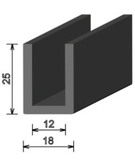 #sfgasdfhsdgn59634 Gumový EPDM U - 12mm