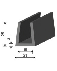 #sfgasdfhsdgn59635 Gumový EPDM U - 15mm