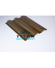 #sfgasdfhsdgn55812 Polykarbonátový trapéz hladký , bronzový, 0,8mm, 7618, UV2