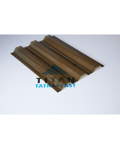 #sfgasdfhsdgn55811 Polykarbonátový trapéz krupičkový SPECIAL, bronz, 0,8mm, 7618, UV2