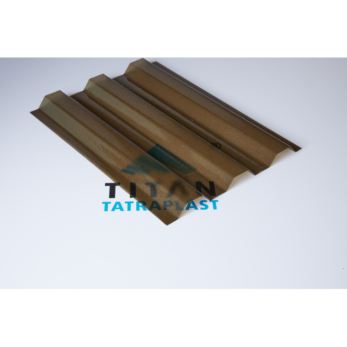 #sfgasdfhsdgn55811 Polykarbonátový trapéz krupičkový SPECIAL, bronz, 0,8mm, 7618, UV2