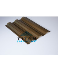 #sfgasdfhsdgn55811 Polykarbonátový trapéz krupičkový SPECIAL, bronz, 0,8mm, 7618, UV2
