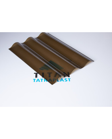 #sfgasdfhsdgn55822 Polykarbonátové vlnovkové dosky PROFFI 1,2mm krupičkový SPECIAL bronz