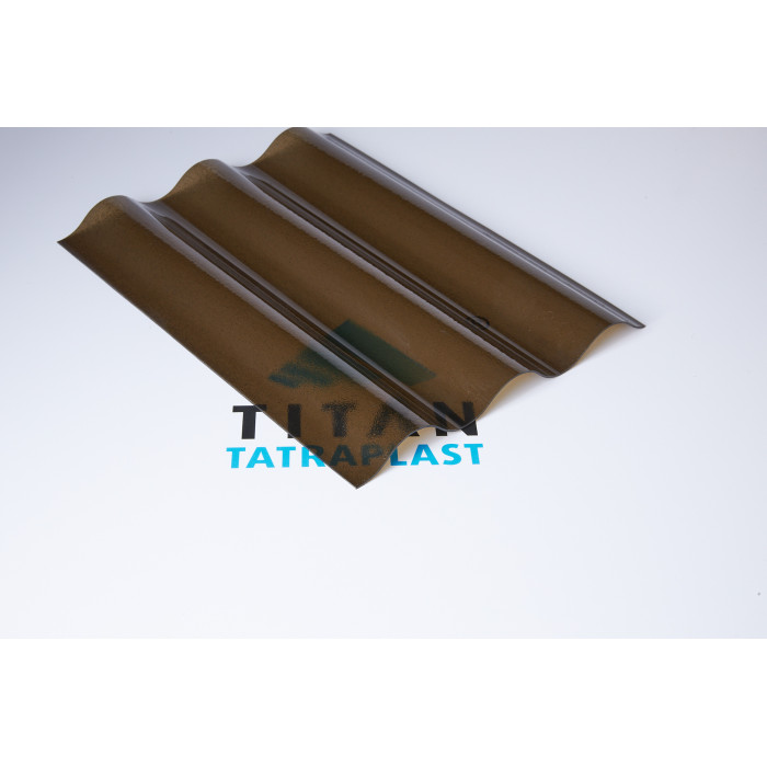#sfgasdfhsdgn55822 Polykarbonátové vlnovkové dosky PROFFI 1,2mm krupičkový SPECIAL bronz