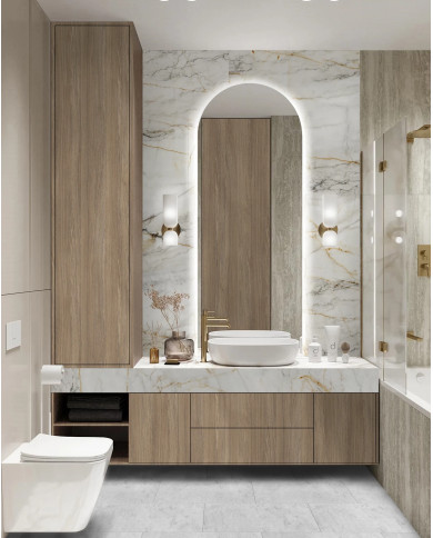 Obkladový panel ROCKO Marble Gold, R154 PT 4x1230x2800mm