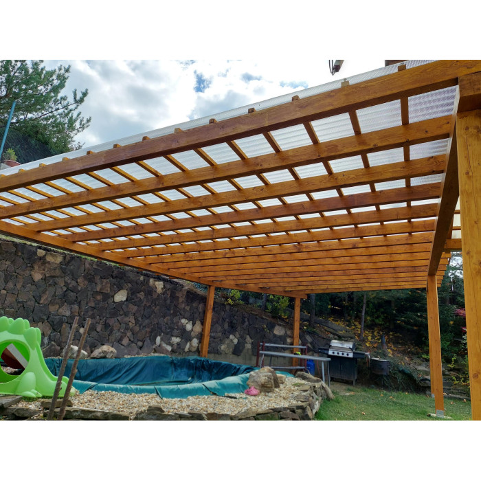 Polykarbonátová vlnovková doska EXCLUSIVE číra 2,8x1045x3500mm