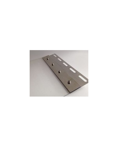 #sfgasdfhsdgn47038 Hrebeňový plech na PVC pásy 200mm (2ks komp) nerez