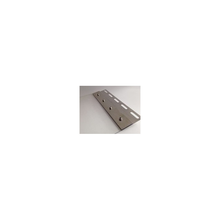 #sfgasdfhsdgn47038 Hrebeňový plech na PVC pásy 200mm (2ks komp) nerez