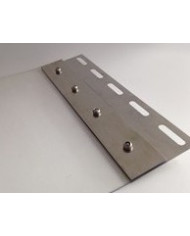 #sfgasdfhsdgn47038 Hrebeňový plech na PVC pásy 200mm (2ks komp) nerez
