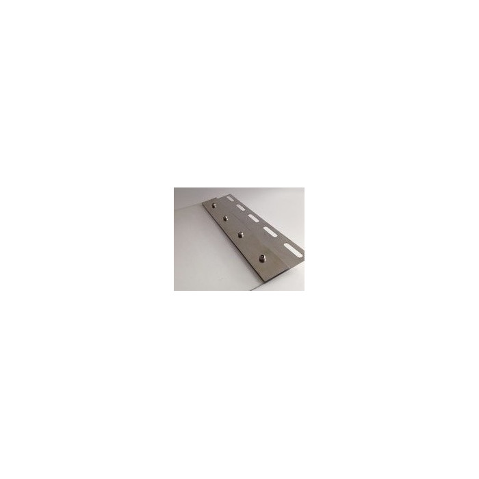 #sfgasdfhsdgn47044 Hrebeňový plech na PVC pásy 300mm (2ks komp) nerez