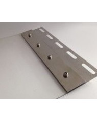 #sfgasdfhsdgn47044 Hrebeňový plech na PVC pásy 300mm (2ks komp) nerez